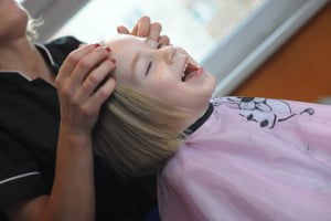 ostatnie wyrównanie :) fryzjer dziecięcy, fryzura, Julcia, Elbląg