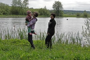 my, Ciocia Kasia i łabędzie :)