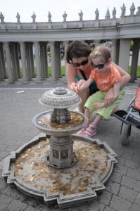 fontanna na placu Św. Piotra w Watykanie inwałd park miniatur