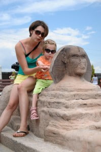 na Sfinksie :) Inwałd park miniatur