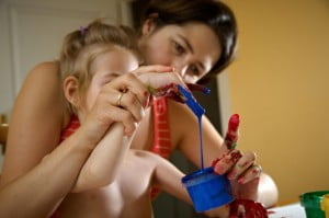 na niebiesko :) farbki, malowanie