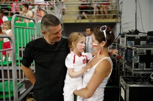 z Ireneuszem Mazurem siatkówka, mecz, memoriał humerta wagnera, kibic, polska-brazylia Ireneusz Mazur