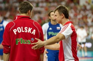 Krzysiu i Michał siatkówka, mecz, memoriał humerta wagnera, kibic, polska-brazylia, bąkiewicz, ignaczak